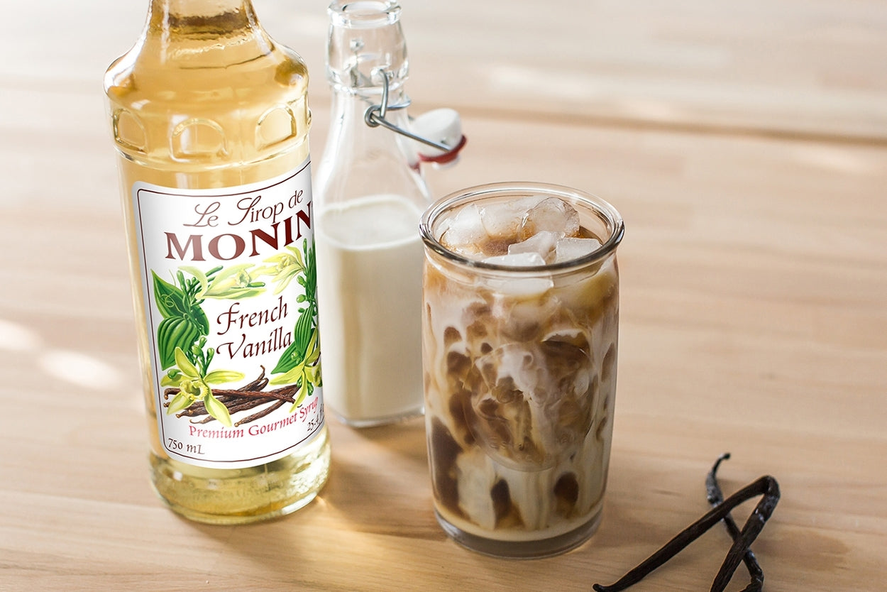 Monin - French Vanilla Syrup - 1 Liter - Le Sirop De Monin