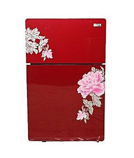 Gaba National (GNE)  - Glass Double Door Refrigerator Red - GNR-187