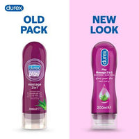 Durex Play - 2 in 1  - Water Based Lube + Massage - Aloe Vera - 200 ml