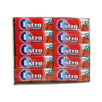 EXTRA - Strawberry - Bubble Sugar Free Chewing Gum - 30 Packs (10 Pellets each)