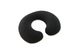 Original U-Shaped Inflatable Travel Neck Pillow – 14" × 12" × 4", Black Velvet