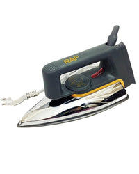 RAF Electric Dry Iron 1600W – Lightweight Clothes Press with Non-Stick Soleplate, Adjustable Temperature & Fast Heating (Grey)