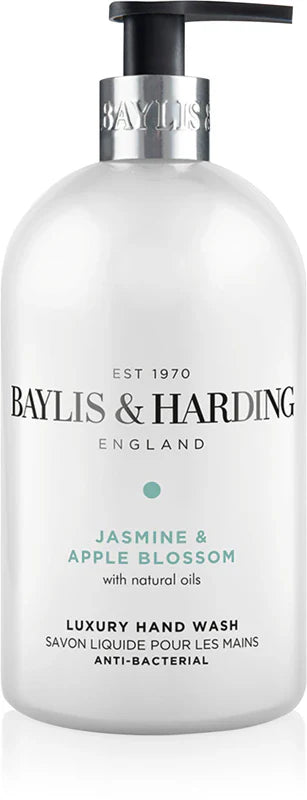 BAYLIS & HARDING - LUXURY HAND WASH - Jasmine & Apple Blossom - 500ml