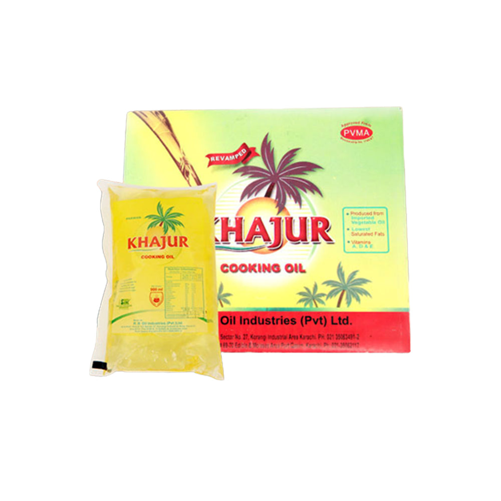 Khajur - Cooking Oil - 5 Packs (1L each)