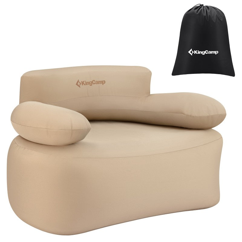 KingCamp - Inflatable Portable Air Sofa - Khaki KC2031