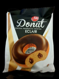 Lalaei - Donut - Chocolate Coated - Eclair - Cocoa Product - Pack of 24