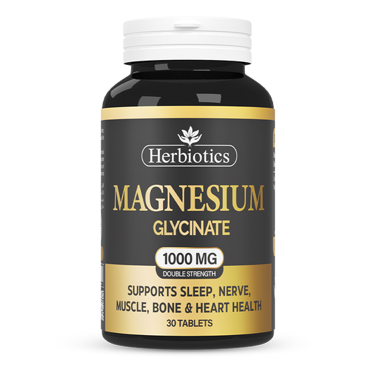 Herbiotics - Magnesium Glycinate - Supplement - 500mg - Standard Strength