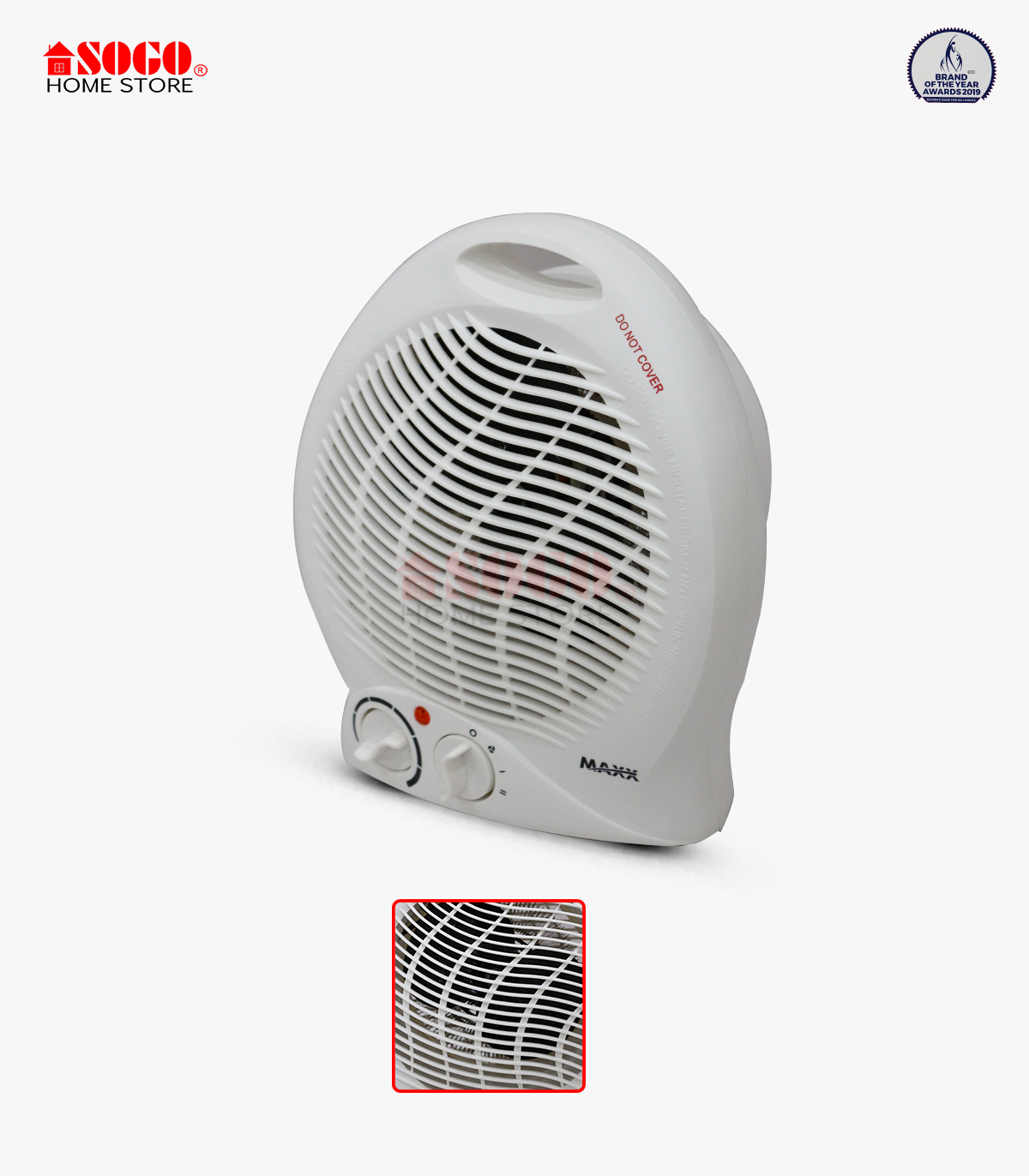 MAXX - Electric Fan Heater (MX-117) - No Warranty