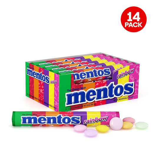 Mentos - Rainbow - Chewy Dragees - 29g (14 Rolls)