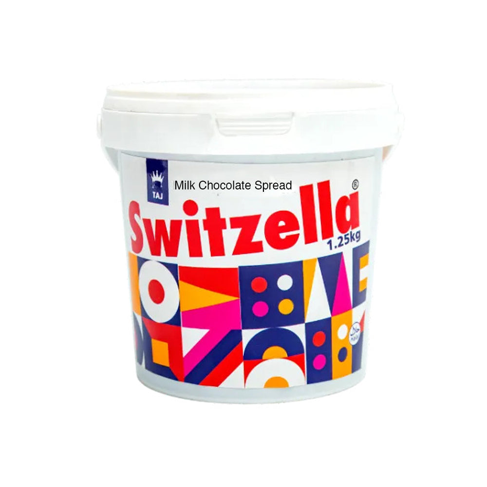 Taj Confectionary - SWITZELLA - Milk Chocolate Spread With Cocoa - 1.25KG - Bucket