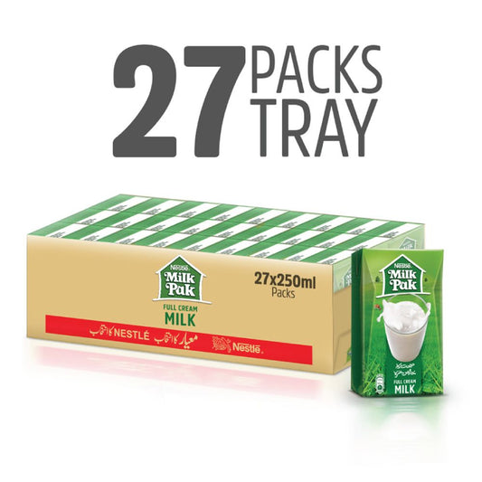 MilkPak - Full Cream Milk - 250ML - 1 Carton (250MLx27 Packs)