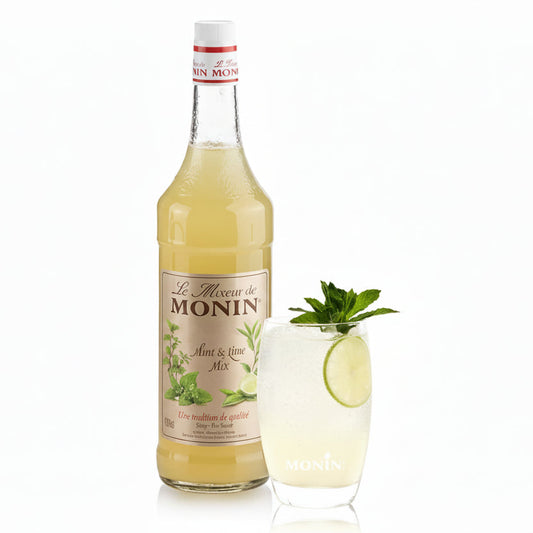 Monin - Mint & Lime Mix Syrup - 1000ml (1L) - Le Mixeur De Monin