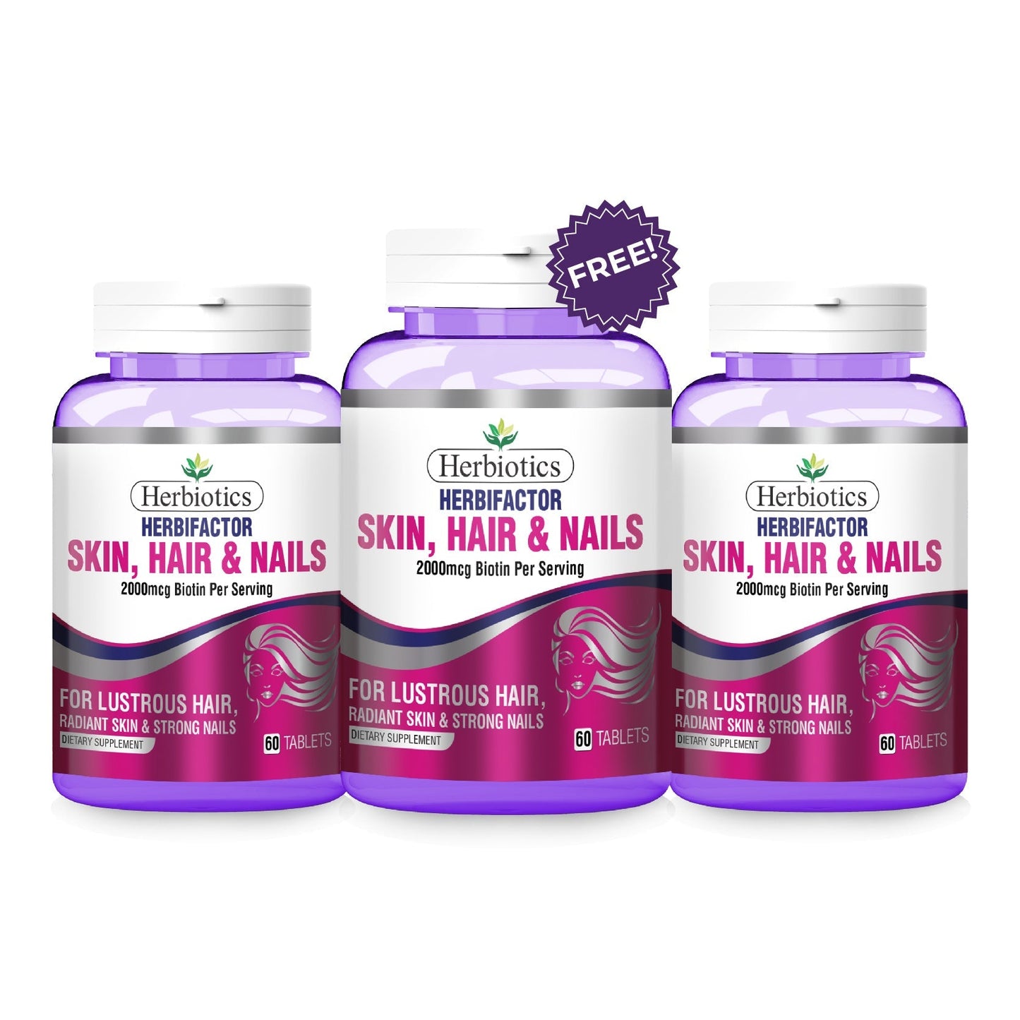 Herbiotics - Herbifactor - Bundle - 3 Pack - Buy 2 Get 1 Free