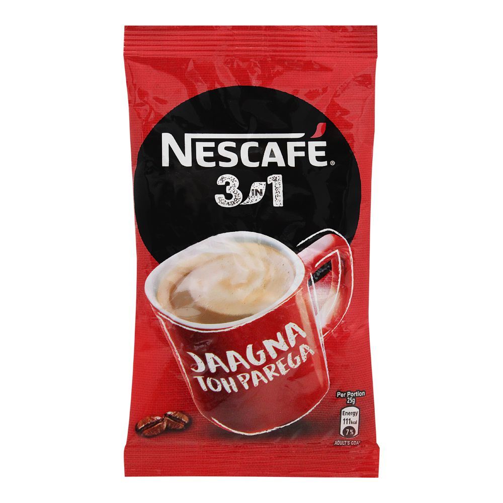 Nestle Nescafe 3-In-1 Coffee Sachet - 25g - 1 Pack - 30 Count