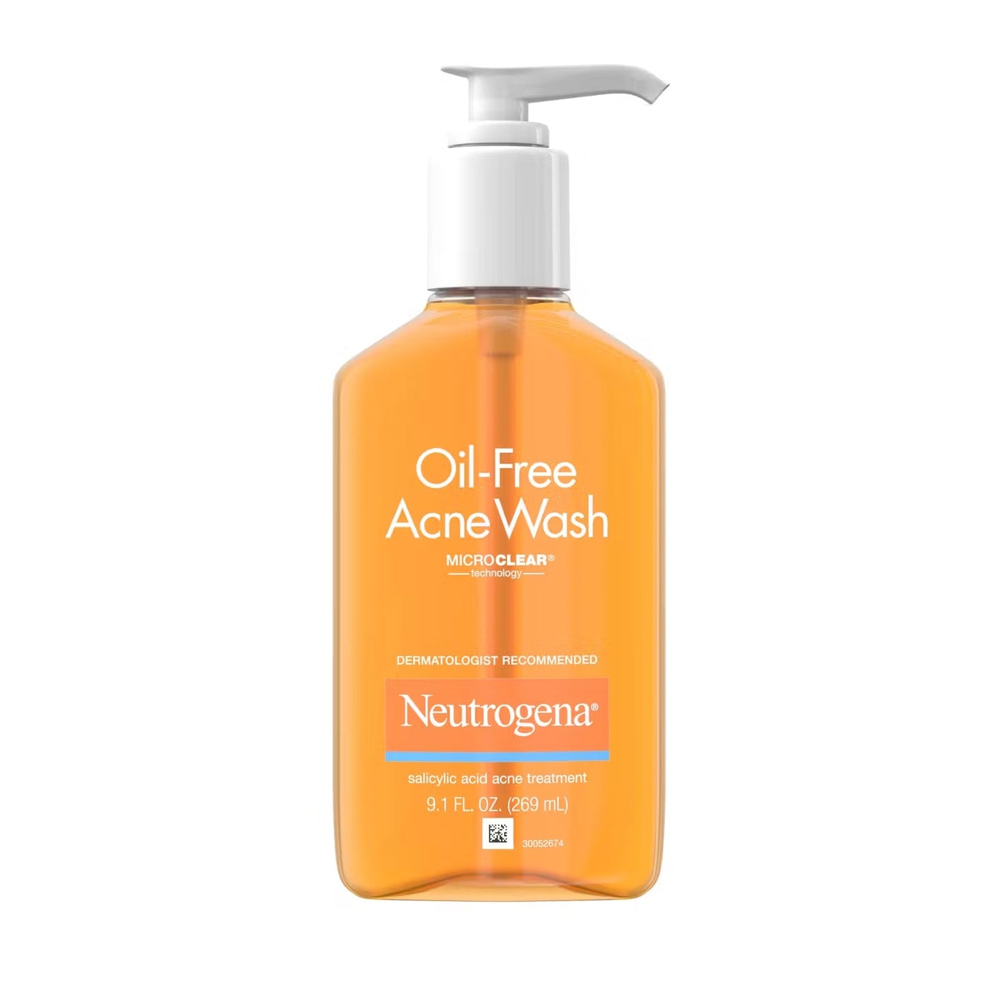 Neutrogena - Oil-Free - Acne Wash Cleanser with Salicylic Acid - Micro Clear Technology - 269ML