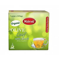 Mabrook - OLIVE LEAF GREEN TEA With ELAICHI ( Family Pack ) - 2gm Tea Bag x 30 Bags per Box / 12 Boxes per Carton