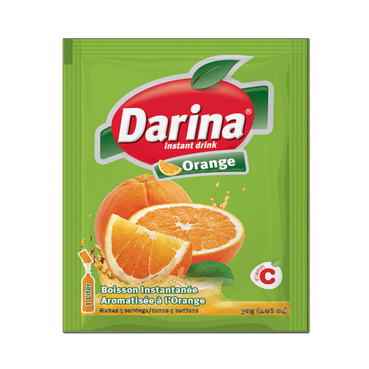 Darina - Orange - Flavoured Instant Powder Drink - 9 GM Sachets - Makes 1 L - 24 Sachets