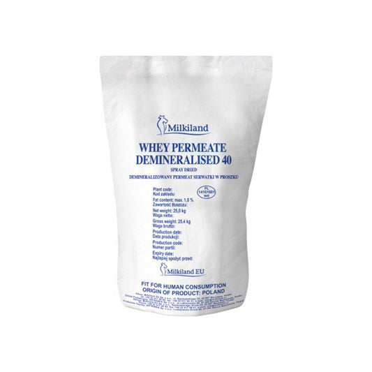 Ostrowia - Whey - Permeate - Demineralized 40% - Made in Poland - 25 KG - Milkiland