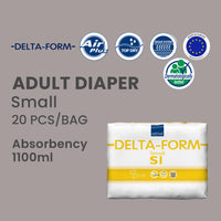 DELTA- SLIP ( Previously Form Premium) - Adult Diaper - Small - 60 cm (24") - 85 cm (34") - 28 pieces