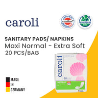 Caroli Maxi Sanitary Pads - Maxi Normal - 90 x 225 mm-20 pcs