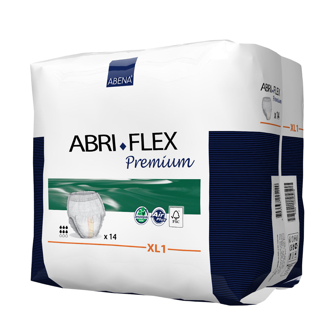 ABRI-FLEX PREMIUM - Pull Up Diapers - XL - 130 - 170 cm- 14 pieces