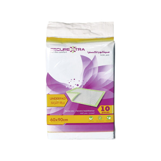 SecureXtra - Disposable - Under Pad - 60 x 90 cm - 10 pieces