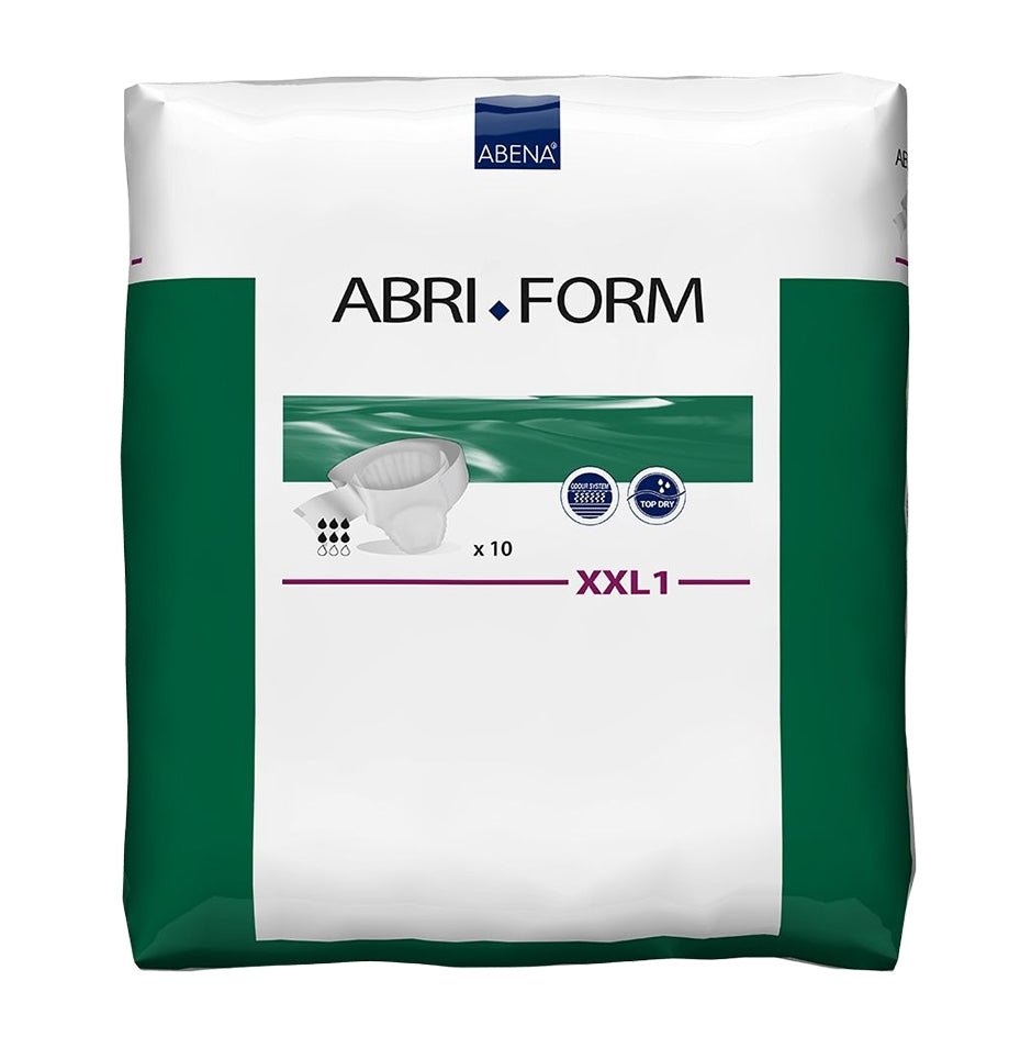 ABRI-FORM - Adult Diaper - XXL- Up to 254 cm -10 pcs