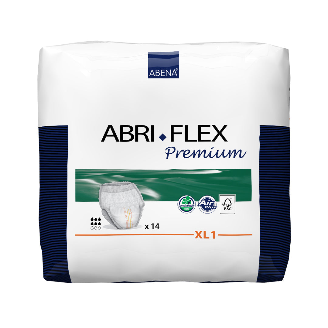 ABRI-FLEX PREMIUM - Pull Up Diapers - XL - 130 - 170 cm- 14 pieces