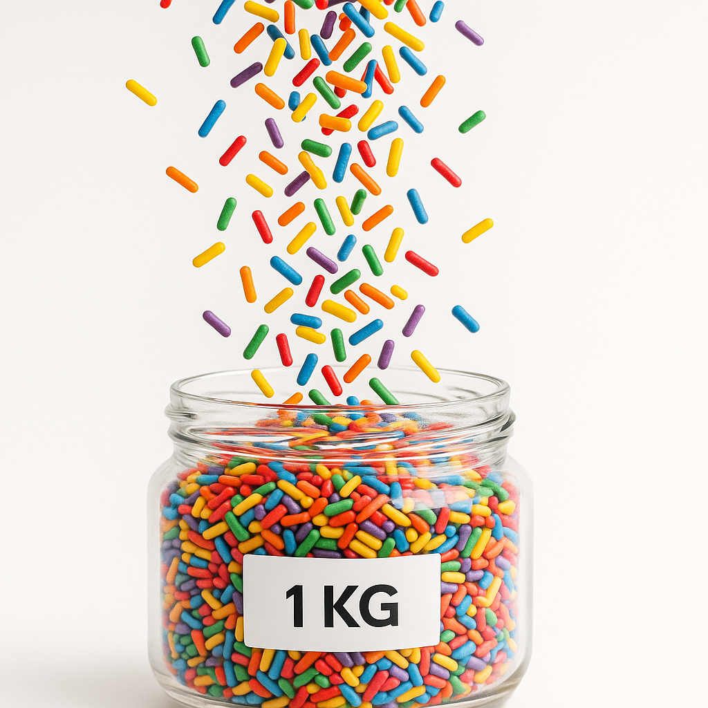 Sprinkles Vermicelli / Rainbow Sprinkles - 1 kg