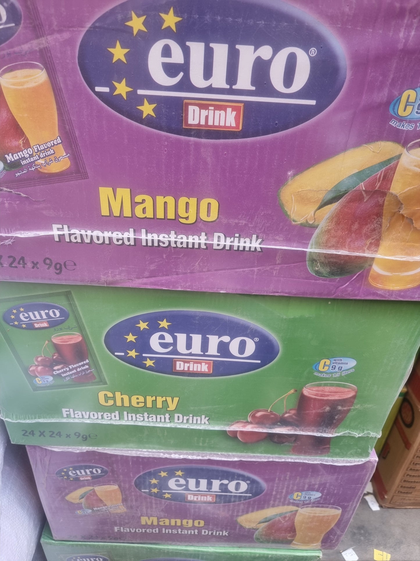 Euro Drink - Instant Powdered Drink - 5 Flavors Available - 24x24x9 gm sachets