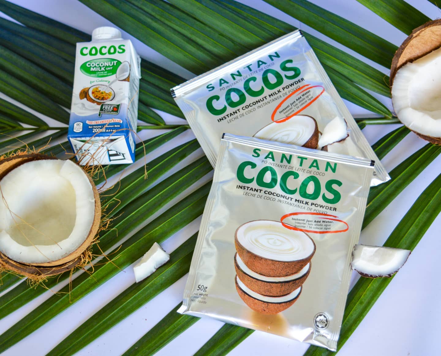 Santan Cocos - Instant Coconut Milk Powder - 50g - 144 Pcs (1 CTN)