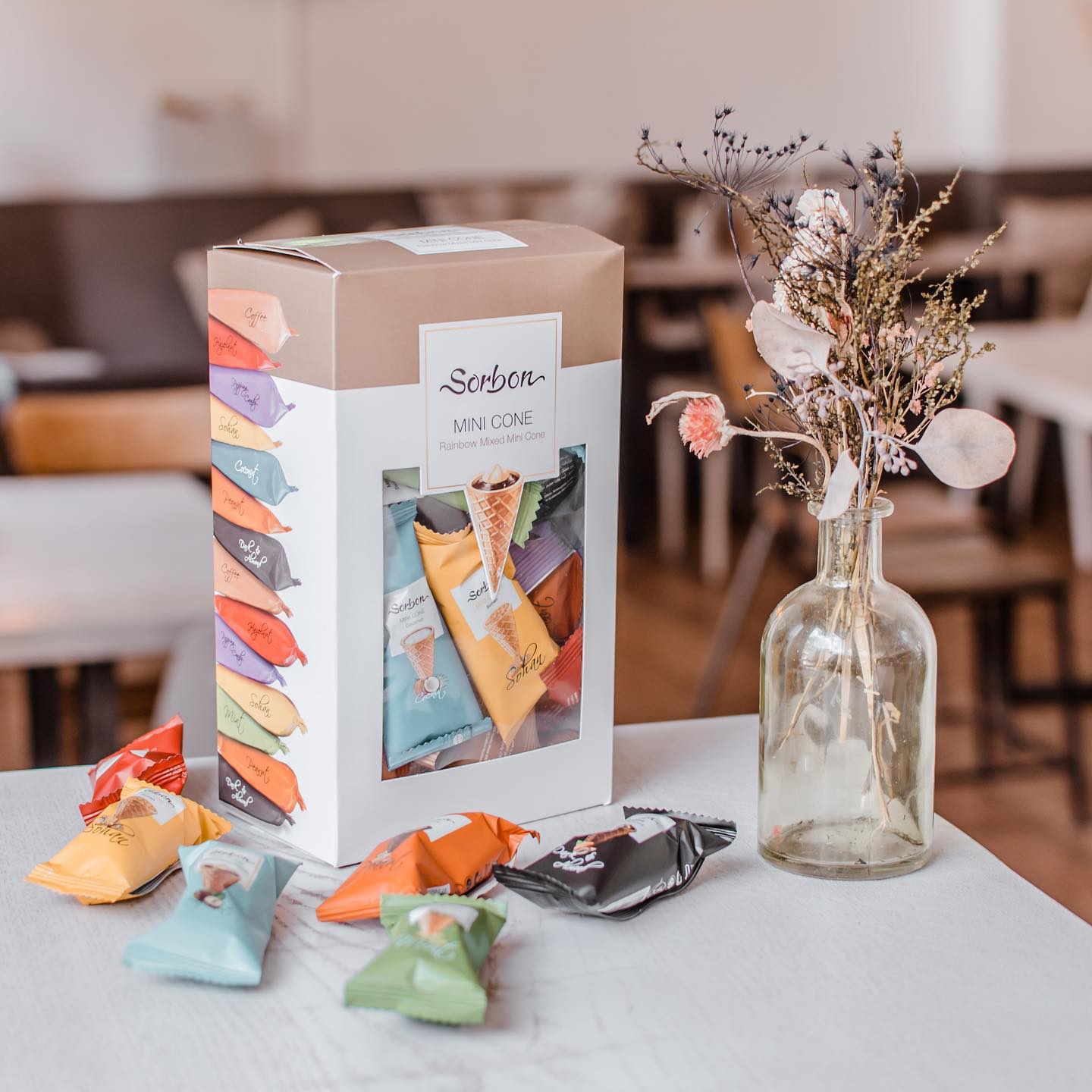 Sorbon - Mini Chocolate Cone - 8 Flavours - ~29 Pcs - Dubai