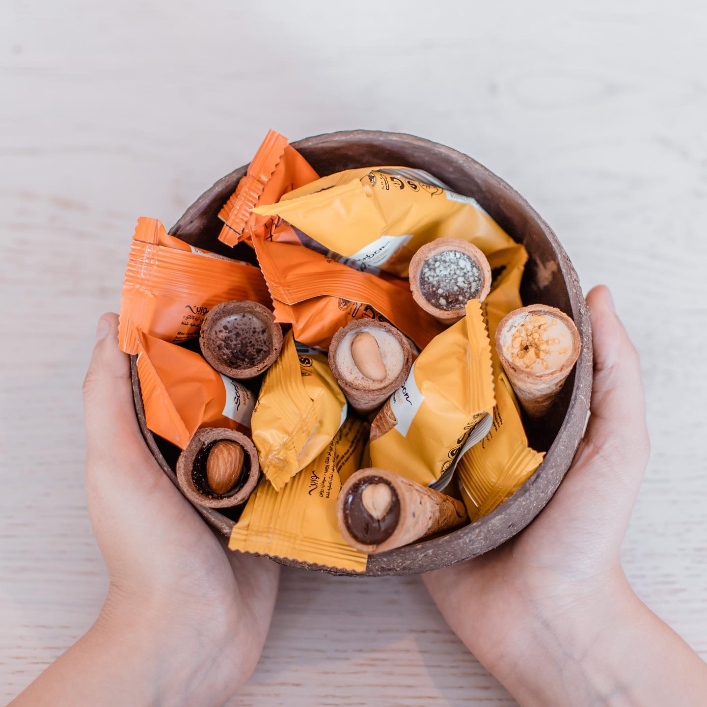 Sorbon - Mini Chocolate Cone - 8 Flavours - ~29 Pcs - Dubai