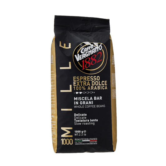 Vergnano - 1000% - Mille - Extra Dolce - Coffee Beans - 100% Arabica - 1kg