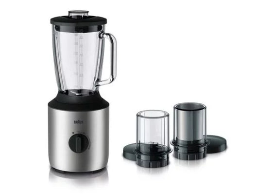 Braun - PowerBlend 3 - JB3273 - Jug Blender - Glass - 800W - w/Stainless Steel Black Body