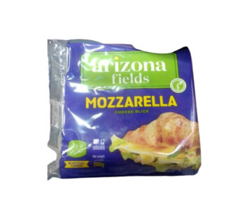 Arizona Fields – Sliced Processed Cheese – Mozzarella – 1pack (12 slices) – 200g