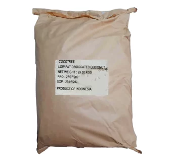 Cocotree – Indonesia – Dried Coconut – Desiccated Coconut (Khopra) Low Fat – 25 KG