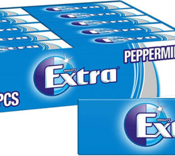 EXTRA – Peppermint – Bubble Sugar Free Chewing Gum – 30 Packs (10 Pellets each)