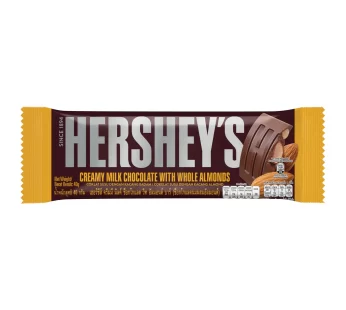 Hershey’s – Creamy Milk Chocolate with Whole Almonds – Chocolate Bar – 40g x 24bars – 960g