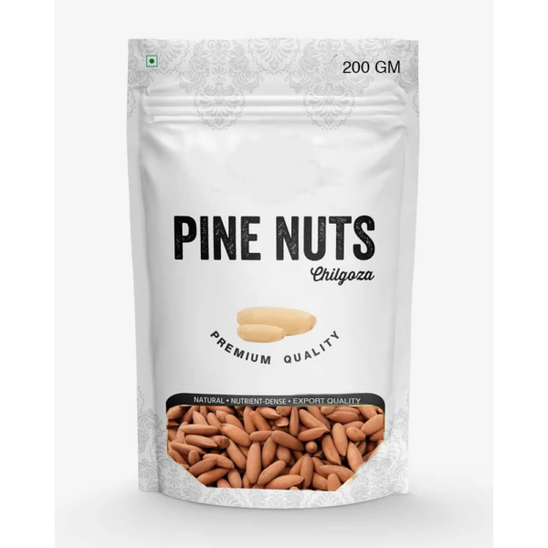 JB - Chilghoza - Pine Nuts - 200 GM - A Quality - Vacuum Sealed