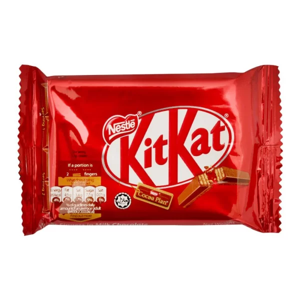 KIT KAT Milk Chocolate Wafer Bars - 4 Fingers - Malaysia - 35 gm - Image 2