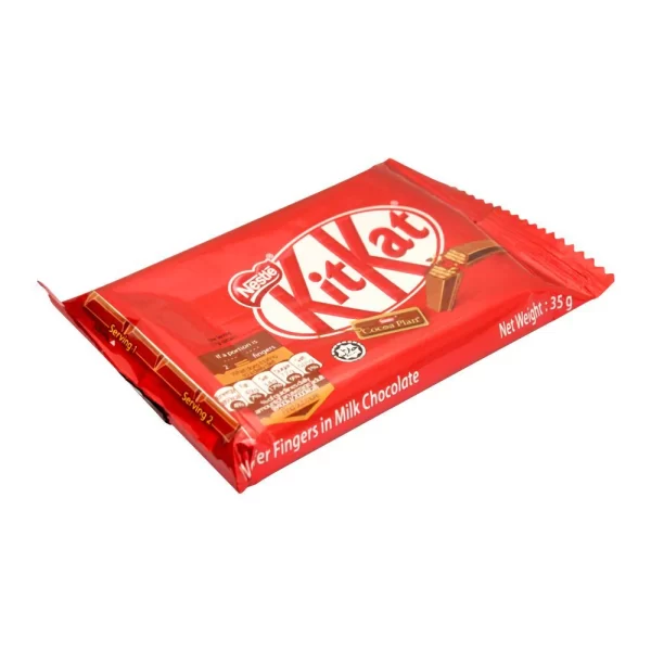 KIT KAT Milk Chocolate Wafer Bars - 4 Fingers - Malaysia - 35 gm - Image 3