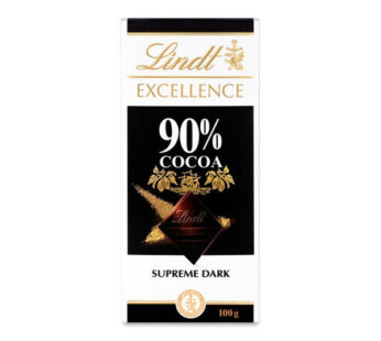 Lindt Excellence Dark 90% Cocoa Chocolate Bar 100g