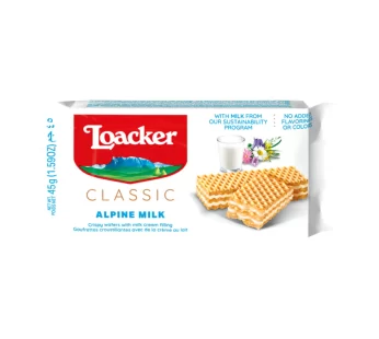 Loacker – Classic Wafer – Milk – 45gm – 100 CT