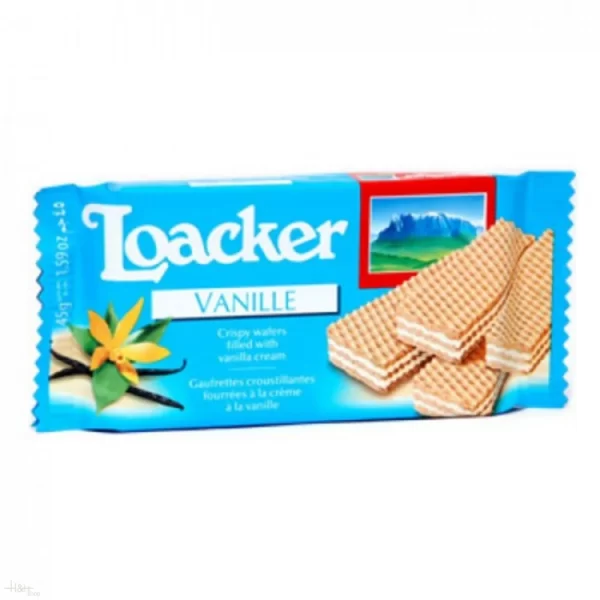 Loacker - Classic Wafer - Vanilla - 45gm - 100 CT - Image 2