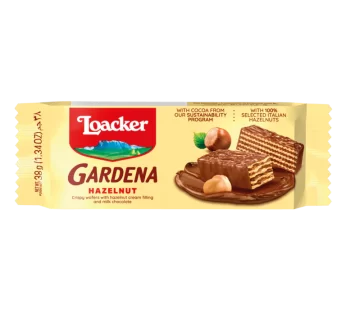 Loacker – Gardena – Hazelnut – Enrobed Wafers – 38gm – 25 CT