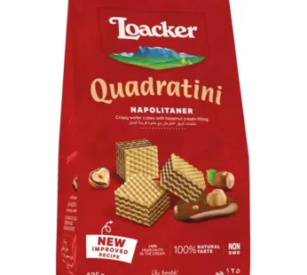 Loacker – Quadratini Wafer – Napolitaner – 125gm – 24 CT