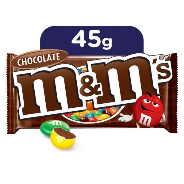 M&Ms - Chocolate Beans - Chocolate Candy - 24 Pcs x 45 gm
