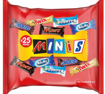 Mars Best of Minis Chocolate – 25 Mix Bars – 500 gm – red