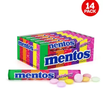 Mentos – Rainbow – Chewy Dragees – 29g (14 Rolls)
